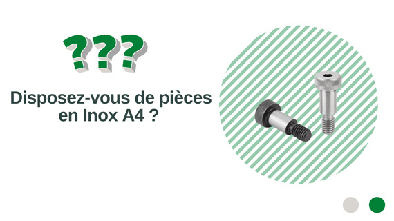 Disposez-vous de pièces en inox A4 ? 